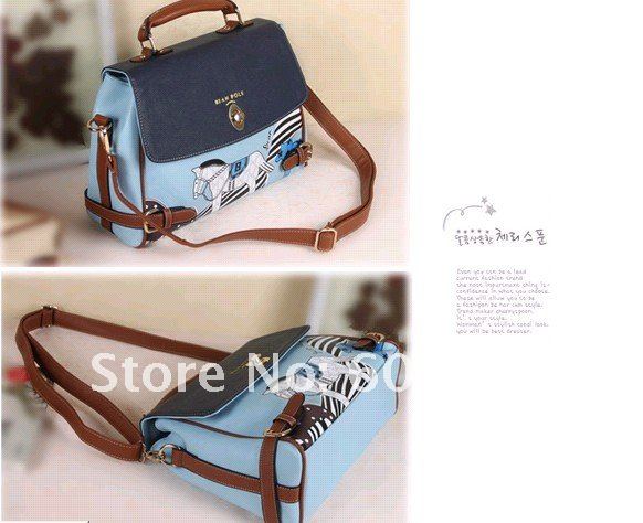 FREE SHIPPING STAR HANDBAG+PU LEATHER WOMAN MESSENGER BAG+WOMAN TOTE+SINGLE SHOULDER BAG+HORSE LOGO HANDBAG+HIGH QUALITY BAG1070