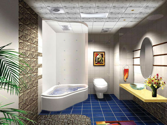 Trendy Moisure Proof Plastic Bathroom Pvc Ceiling Panels Interior