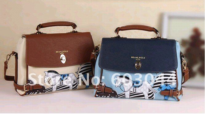 FREE SHIPPING STAR HANDBAG+PU LEATHER WOMAN MESSENGER BAG+WOMAN TOTE+SINGLE SHOULDER BAG+HORSE LOGO HANDBAG+HIGH QUALITY BAG1070