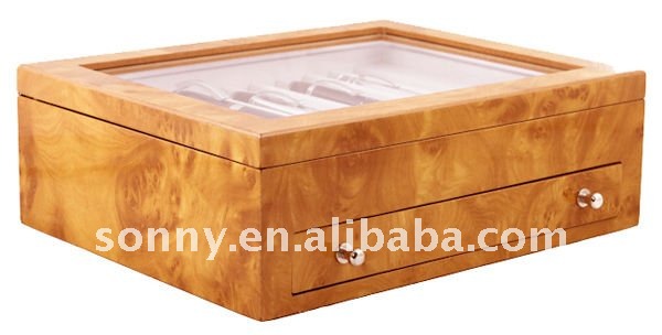 wooden pen display case