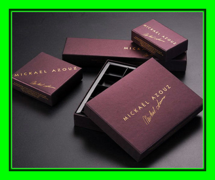high quality new design custom luxury rigid printing packaging cardboard folding paper chocolate box