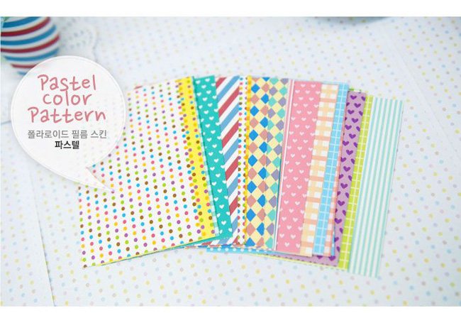 16set/lot (20pcs/set), pola09 photo decoration sticker, pastel color 20pcs, photo sticker,sticer labe, (ss-1558)