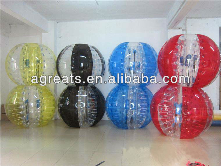 Transparent PVC, TPU bubble football, bumper balls for sale G7009