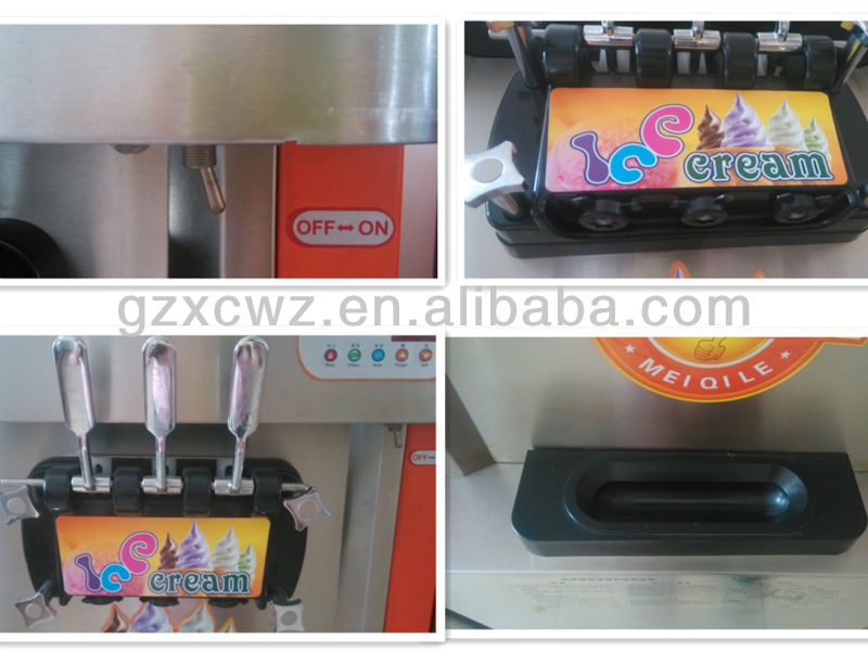 Hot sale floor spraying soft serve ice cream & frozen yogurt machine
