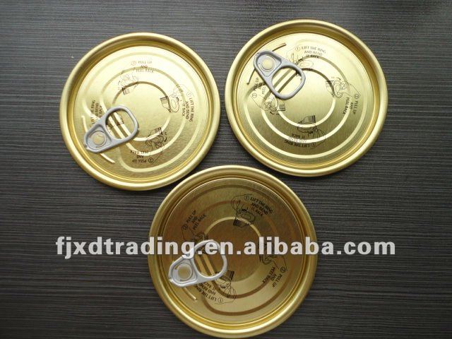 #962 Easy Open End Metal Tin Can for canned whole mushrooms