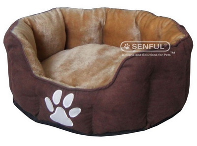 新しい2014年!!! 工場出荷時の価格足型プリントが付いた豪華な犬のベッド問屋・仕入れ・卸・卸売り