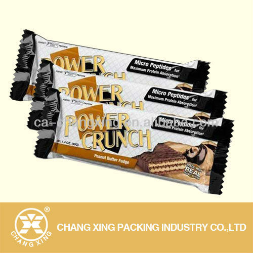 Metallic laminate film for chocolate candy bars/hard candy bars packaging