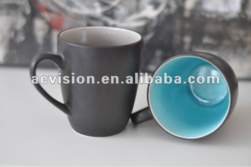 スプーンでセラミックマグカップ安い卸売塗装可能なセラミックマグコーヒーマグ仕入れ・メーカー・工場