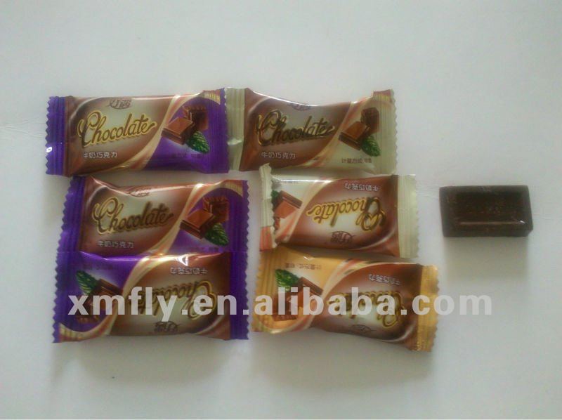 mini milk chocolate bar in individual packing