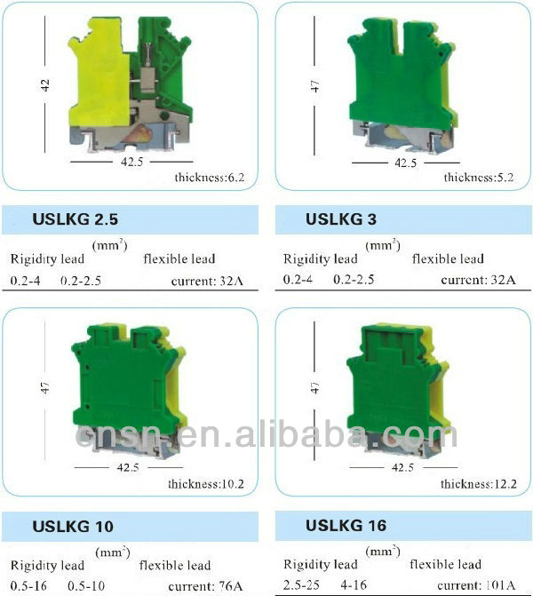 英国uslkg6シリーズ通貨の接地端子台仕入れ・メーカー・工場