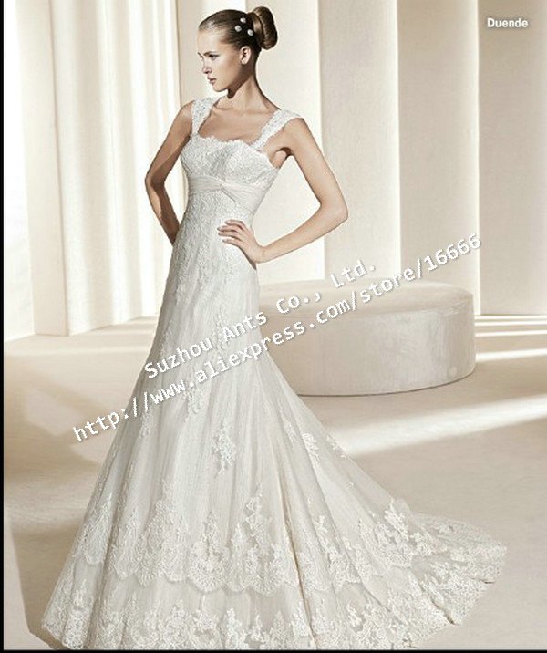 Luxury Aline lace wedding dresses 2011 unique