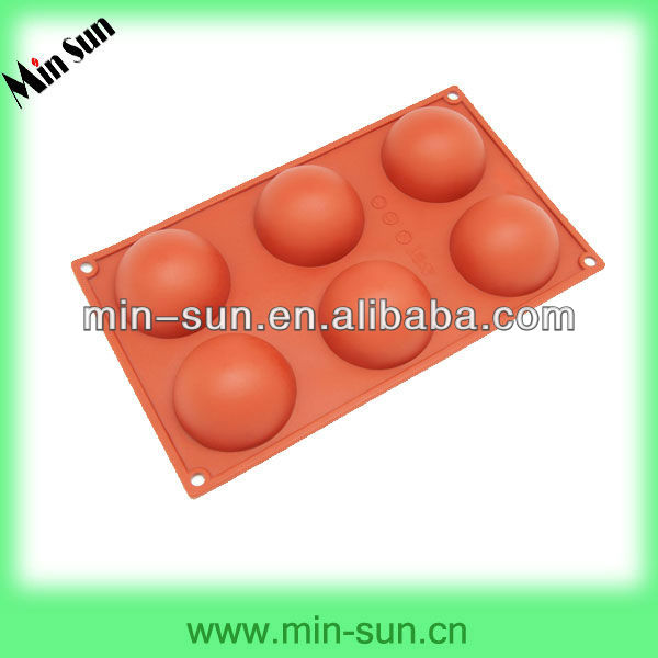 6 Cavity Custom Shaped Silicon Ice Tray Silicone Ice Mold