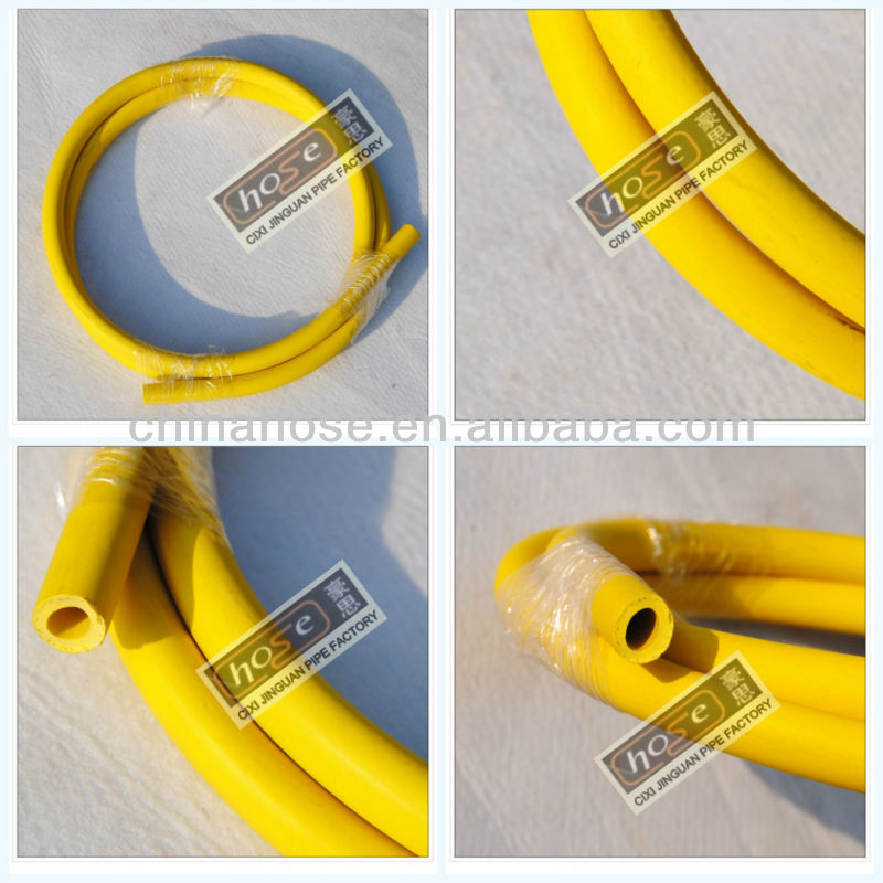 3/8inch Yellow Lpg Pvc Plastic Fuel Pipe From China Hose Manufacturer