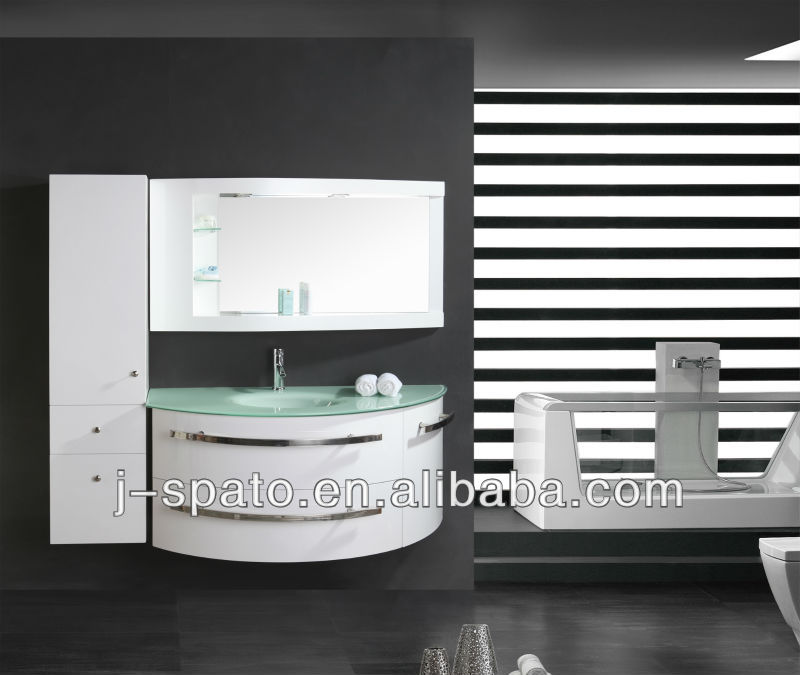 壁マウントされている白いjs-8600の浴室用キャビネット問屋・仕入れ・卸・卸売り