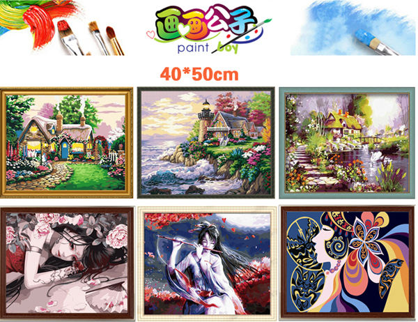 factory new design canvas oil painting paintboy diy oil digital painting