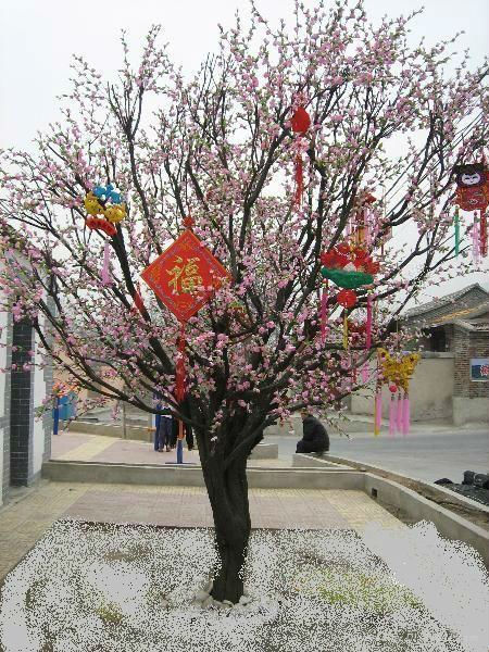 熱い販売の2014年人工桃の花のツリー結婚式のための人工木屋内屋外最高品質偽桃の花のツリー問屋・仕入れ・卸・卸売り