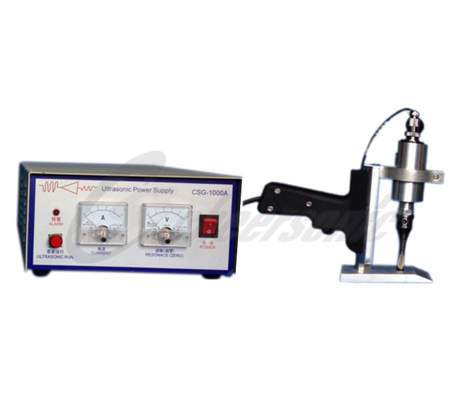 ultrasonic fabric textile table cloth hand handheld cutter cutting slicing machine