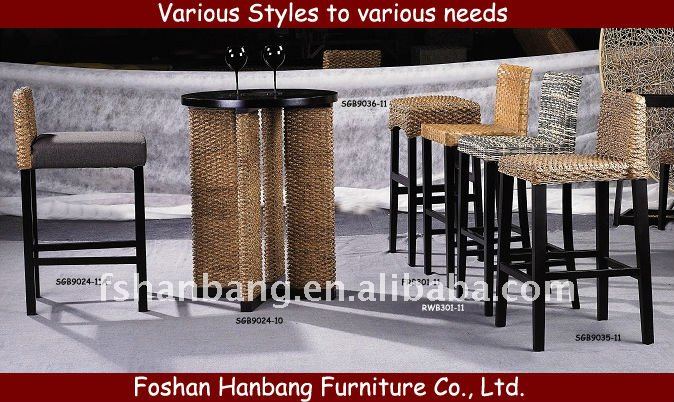 ヴィンテージ中国の製造元の籐竹木製ハイチェアバースツール仕入れ・メーカー・工場