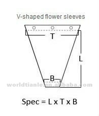 みずみずしい花の包装のためのY字型の印刷された花の袖仕入れ・メーカー・工場