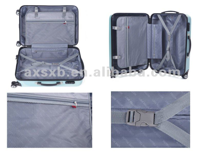 abs luggage/abs pc luggage/travel luggage/abs trolley luggage/zipper luggage
