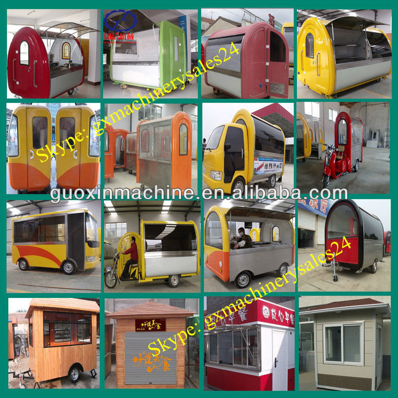 Can do customized 12 models mobile food cart for sale