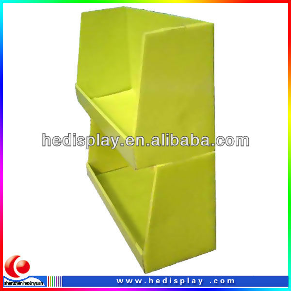 2 tiers stack up chewing gum paperboard countertop pdq point of sale display units