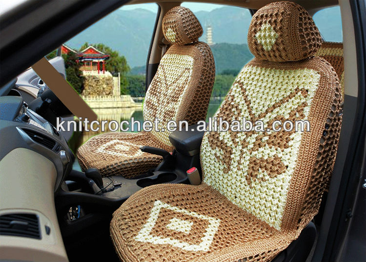 100％手で編むかぎ針編みカーシートのクッションカバー( kcc- ccsc0022/1)問屋・仕入れ・卸・卸売り