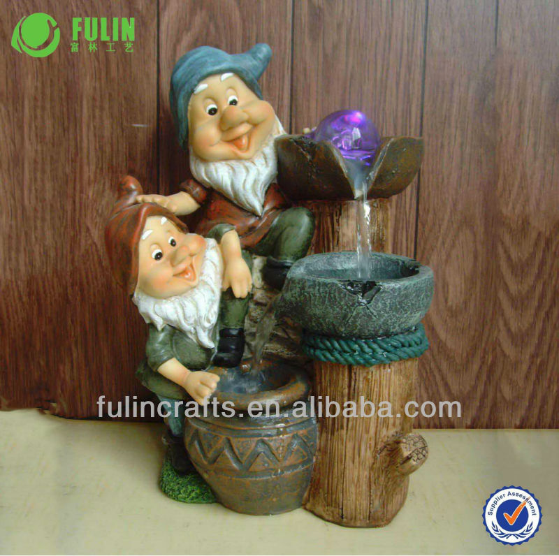 新しいホーム装飾的な樹脂のgnomeの床の噴水問屋・仕入れ・卸・卸売り