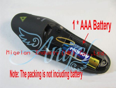 2.4G Wireless Red Laser Pointer Presenter,PPT Remote Control wireless laser Presenter With Gift bag Plug-And-Play #AA004