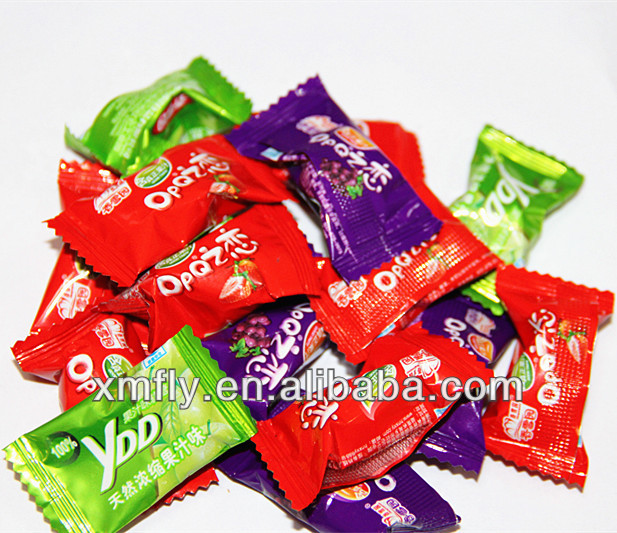 Individual wrapped Mini fruit sour gummy candy