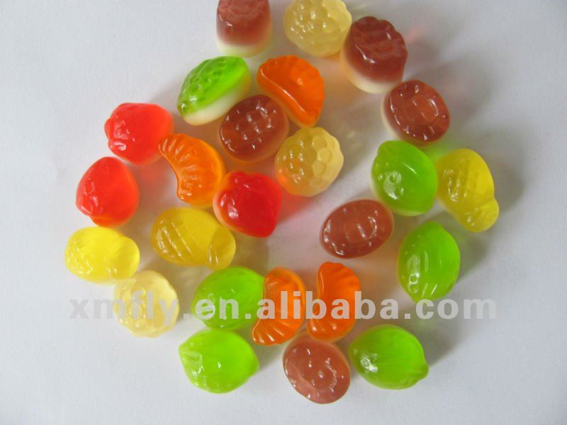 Sugar coated onion shape candies gummy