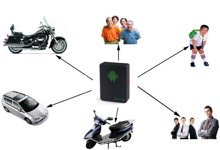 Купить Мини-глобальном режиме реального времени gps трекер a8 gsm/gprs ...