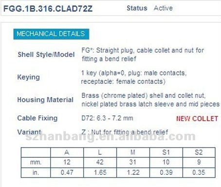 lemo代用16fggコネクタピンの電源コード。 1b。 316仕入れ・メーカー・工場