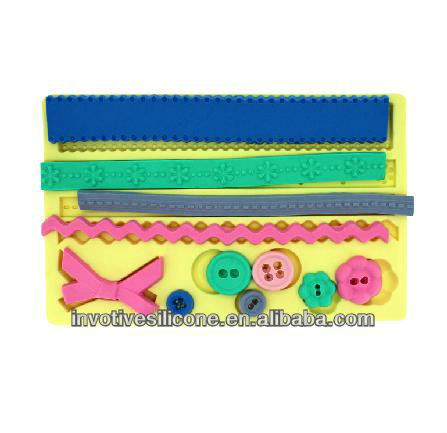 2013 New design Sedex audit factory durable handmade silicone moulds for cake decorations