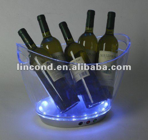 10L illuminated Champagne ice bucket for promotion/nightclub