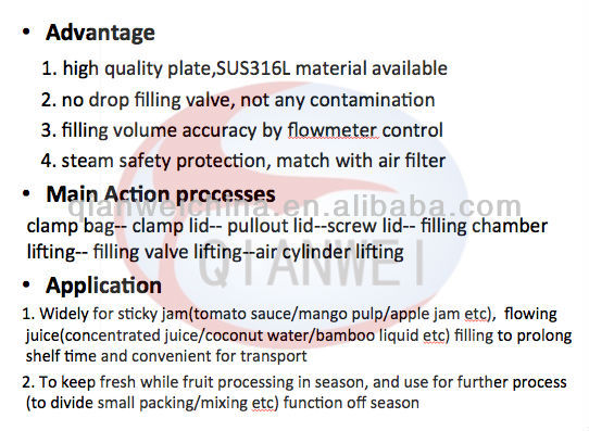 coconut water aseptic filling machine in drum