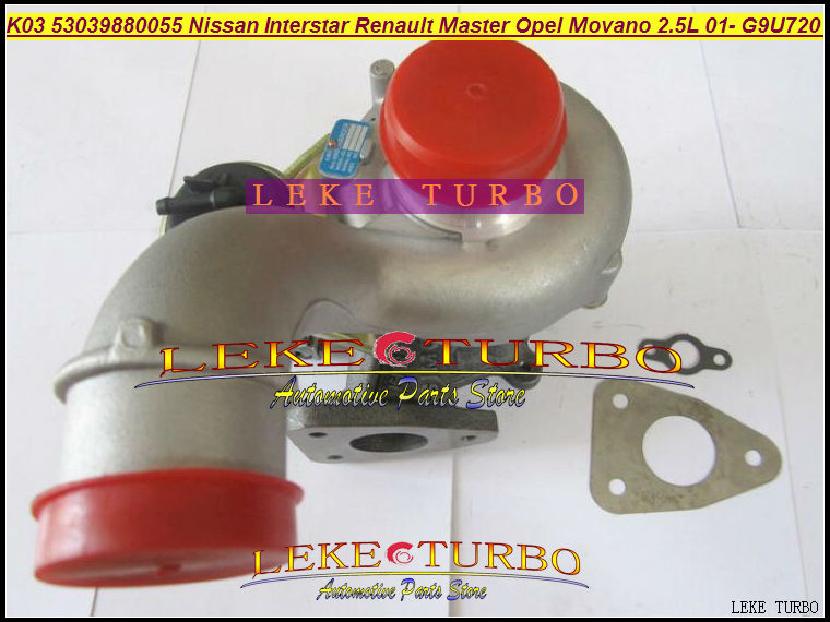 K03 53039700055 53039880055 turbo for Nissan Interstar Renault Master Opel Movano 2.5L 115HP 2001- G9U720 turbocharger (5)