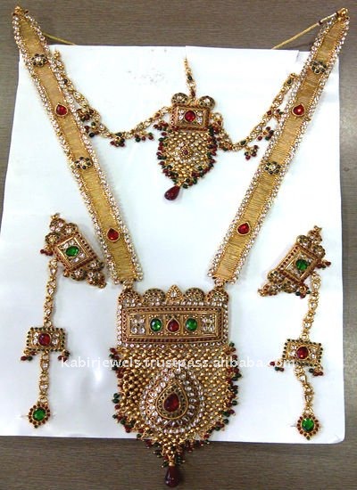 Indian Costume Jewellry on Indian Vintage Fashion Designer Kundan Long Fashion Necklace   Buy