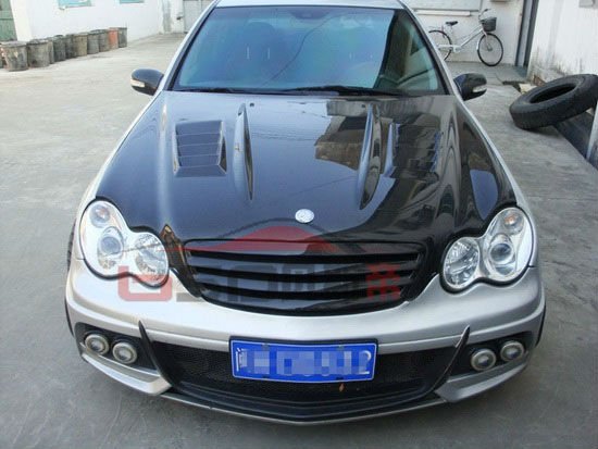 Mercedes c280 carbon fiber hood #3