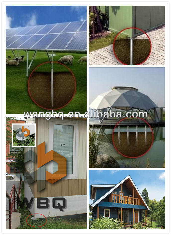 プロモーション鋼スパイラル杭のソーラーライト用、 フェンス、 の庭のセット問屋・仕入れ・卸・卸売り