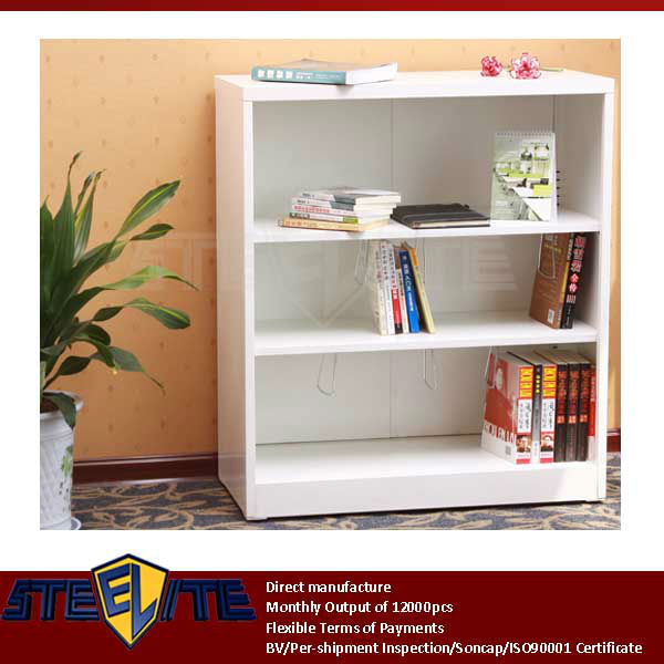European Style Half Height Storage White Cabinet With Glass Doors