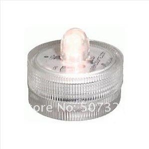 1000pcs - Wholesale White Tea Light Submersible Wateproof LED Decor Flora Lights For Wedding/Party, Freeshipping By DHL
