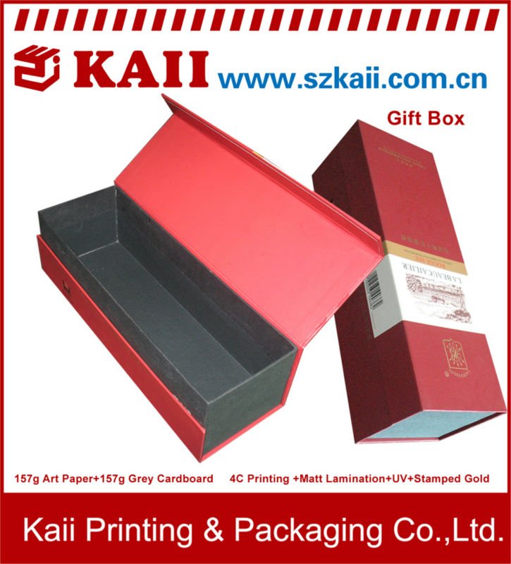 customized champagne glass gift box manufacturer in China