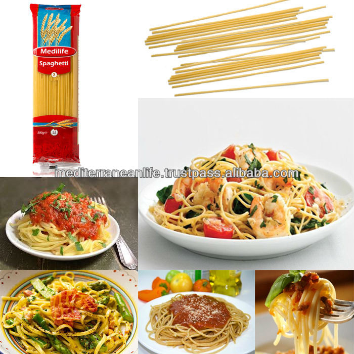 100% Durum Wheat Semolina Flour,Long pasta,Spaghetti Pasta Macaroni Whole Wheat,Long Pasta,500 g Bag