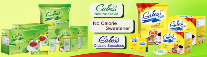 Stevia sweetener tablets for coffee