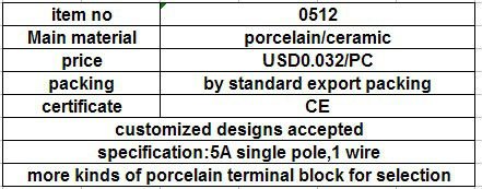 高品質・低価格のための0512磁器のターミナルブロック仕入れ・メーカー・工場