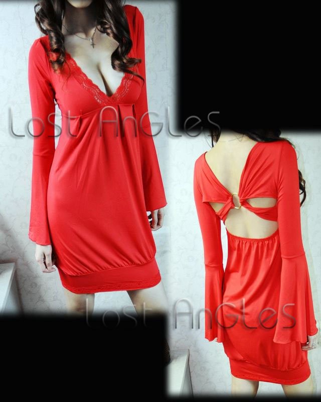 wholesaleRetail Free shipping Brand SEXY lady's sexy cleavage dress