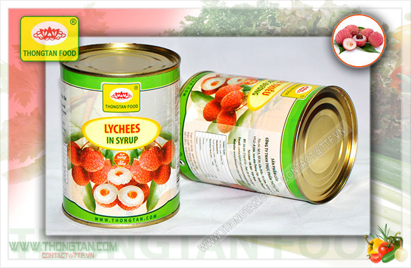 Canned lychee in syrup supplier