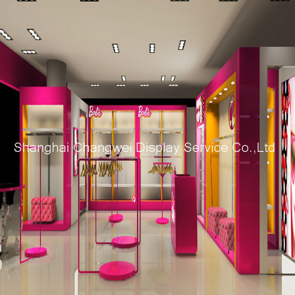 Cute Children Clothes Shop Decoration Clothing Shop Furniture