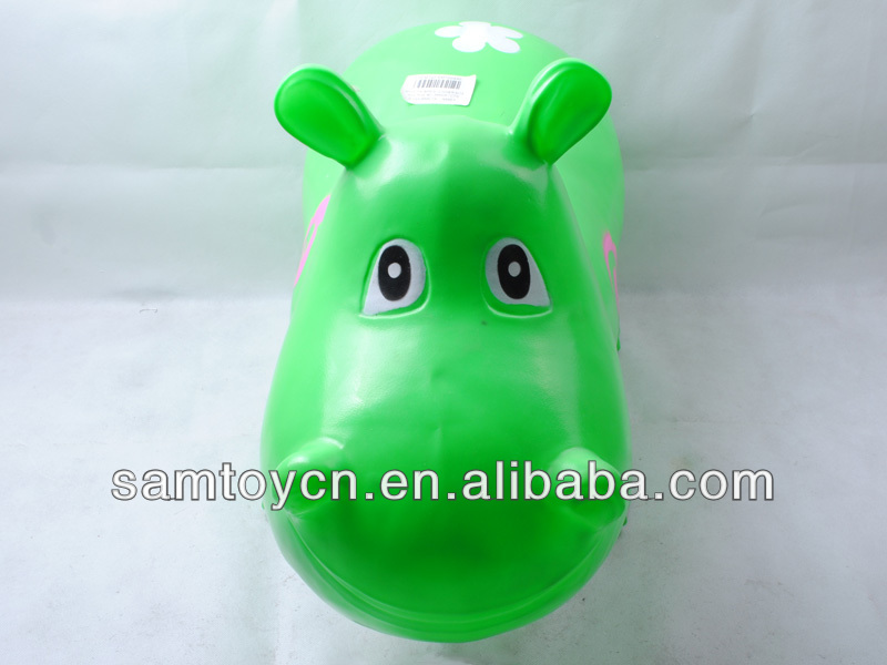 大きな緑色のカバの形ソフトラバーのおもちゃ子供のための問屋・仕入れ・卸・卸売り